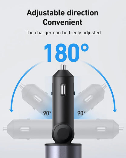 Flexi Car Charger, Fast. Flexible. Clutter-Free Charging for Every Drive!