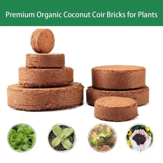 Organic Coco Coir Brick - Potting Soil Mix for Plants