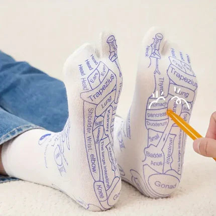 Foot Reflexology Socks with Massage Stick