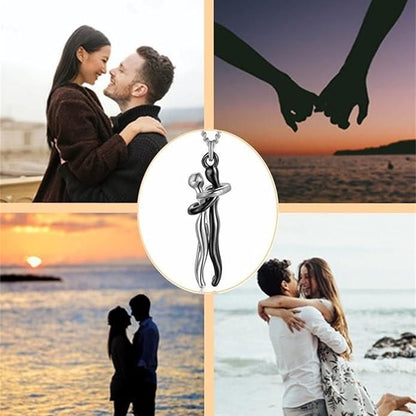 Couples Hug Necklace