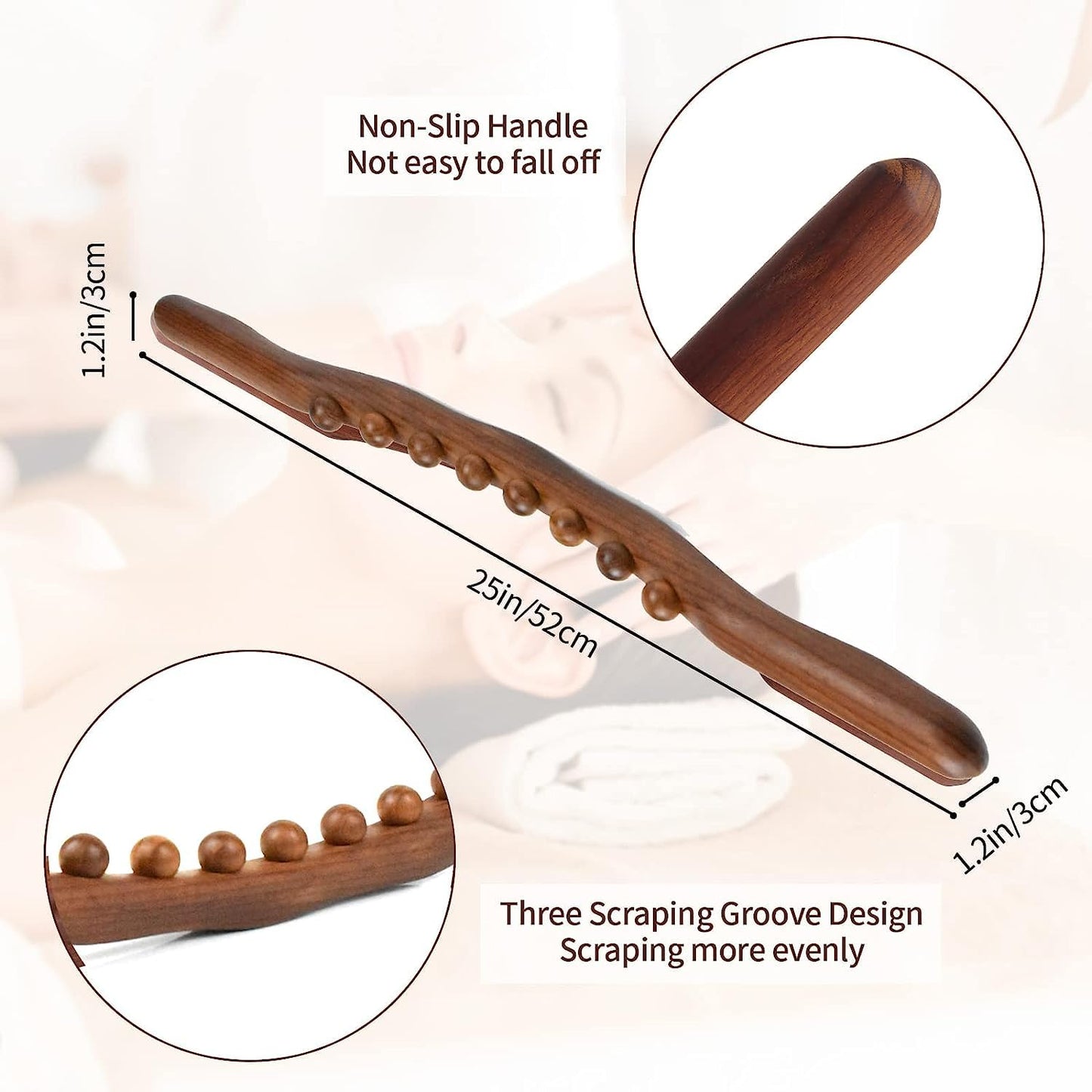 Wooden Massage stick