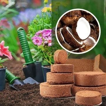 Organic Coco Coir Brick - Potting Soil Mix for Plants