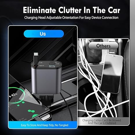 Flexi Car Charger, Fast. Flexible. Clutter-Free Charging for Every Drive!