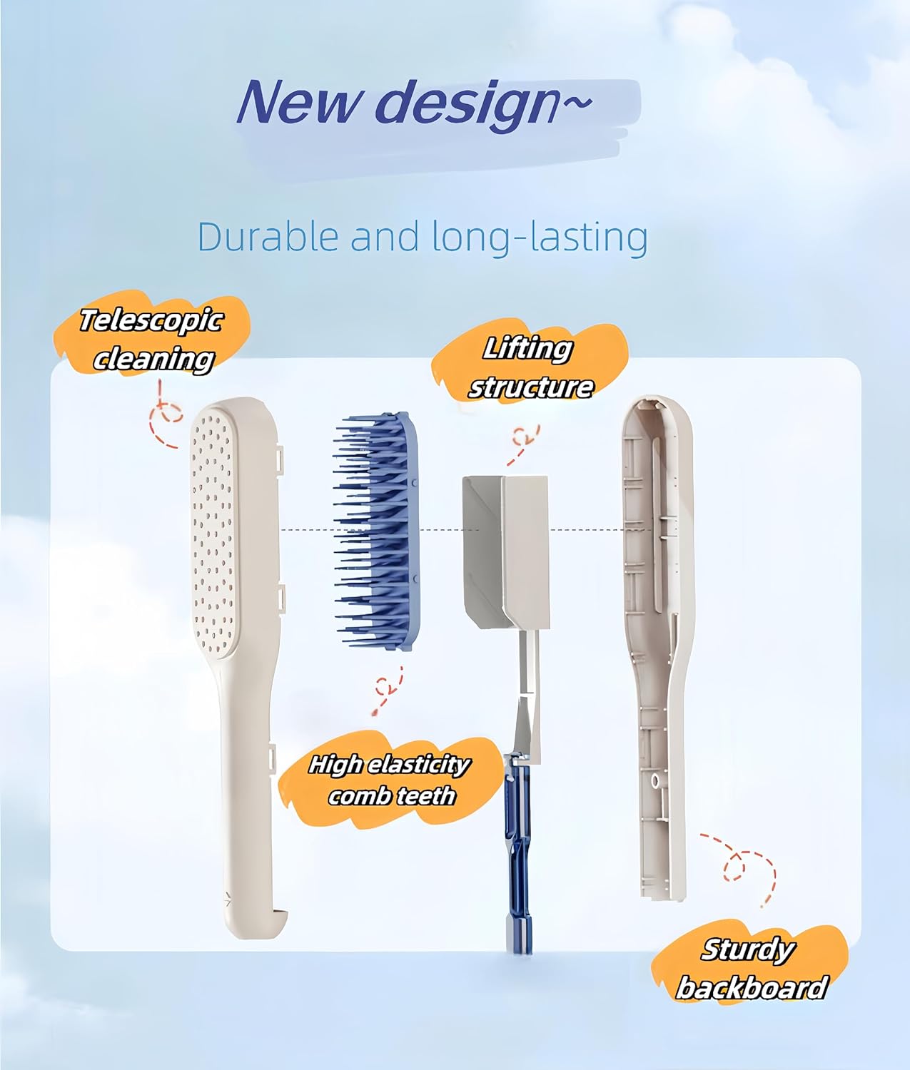 Self-Cleaning Hair Brush (Buy 1 Get 1 Free)