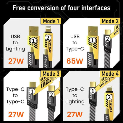 4 in 1 Fast Charging & Data Cable