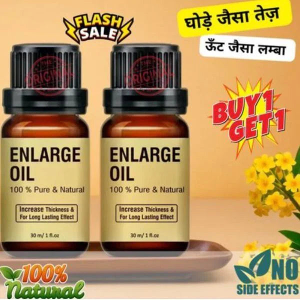 HERBAL ENLARGE OIL PURE AND NATURAL (BUY 1 GET 1 FREE)